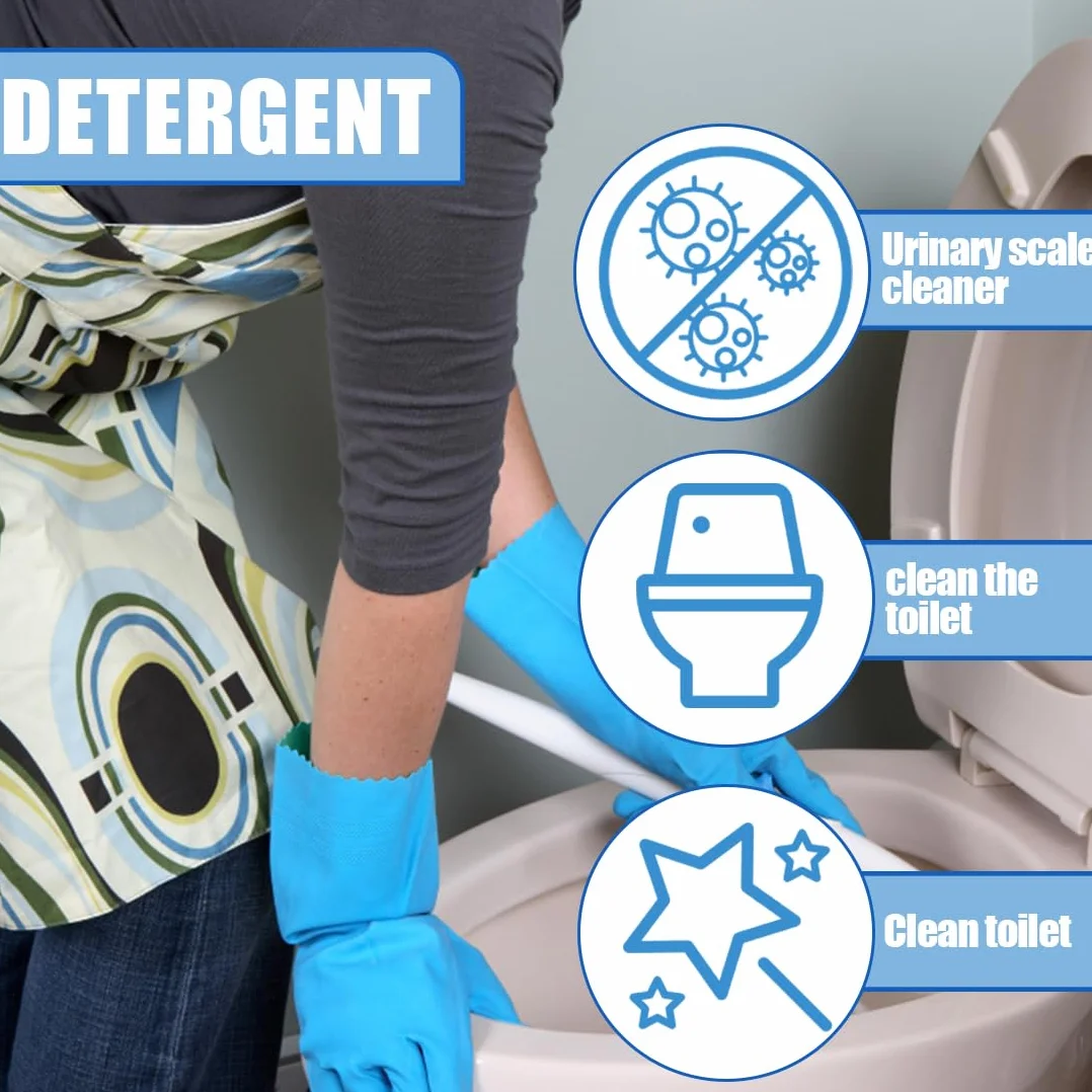 Pastiglie Anticalcare WC 24 Pezzi, Detergente Effervescente con Bicarbonato, Rimuove Calcare