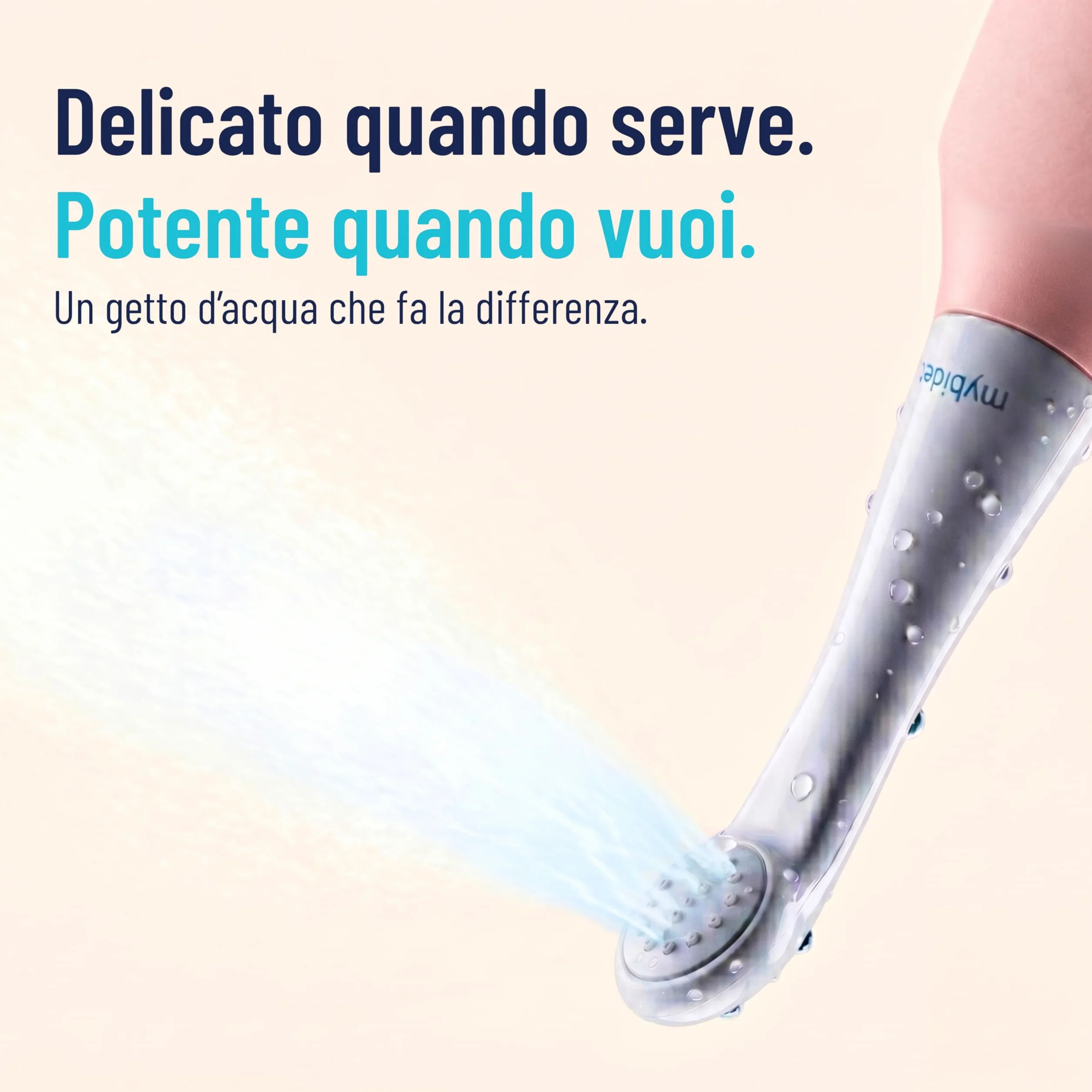 Doccia intima per glutei 0% chimica 100% acqua senza batterie sostenibile
