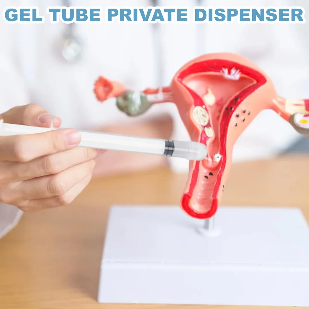 YAFULG 20 Pezzi Applicatori Vaginali Monouso, Lubrificanti Personali Iniettore, Vaginale Siringa Aiuti Sanitari Strumenti Pacchetto Individuale, Adatto Per Viaggi E Vita Quotidiana (Nero, Bianco)