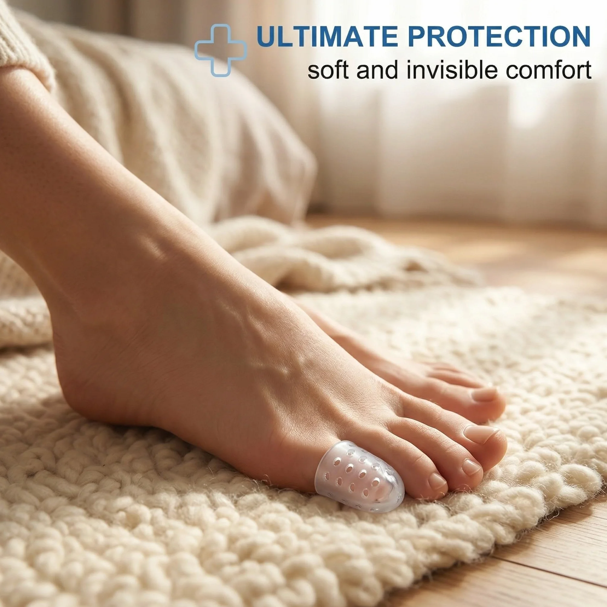 60 Pezzi Proteggi Dita Piedi in Silicone, Protezione Mignolo Piede Trasparente e Traspirante, Copri Dita Piedi per Prevenire Vesciche, Calli e Occhi di Pernice, Silicone Morbido ed Elastico