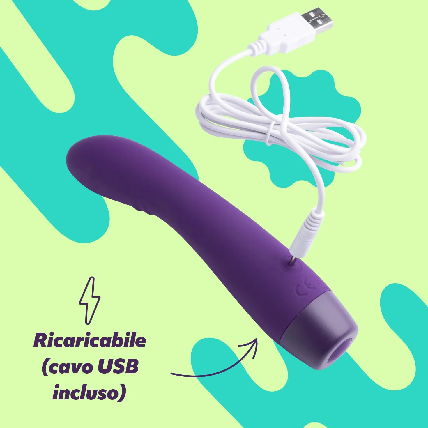 AMORELIE Joy - Vibratore a punto G Bloom | Impermeabile Ricaricabile