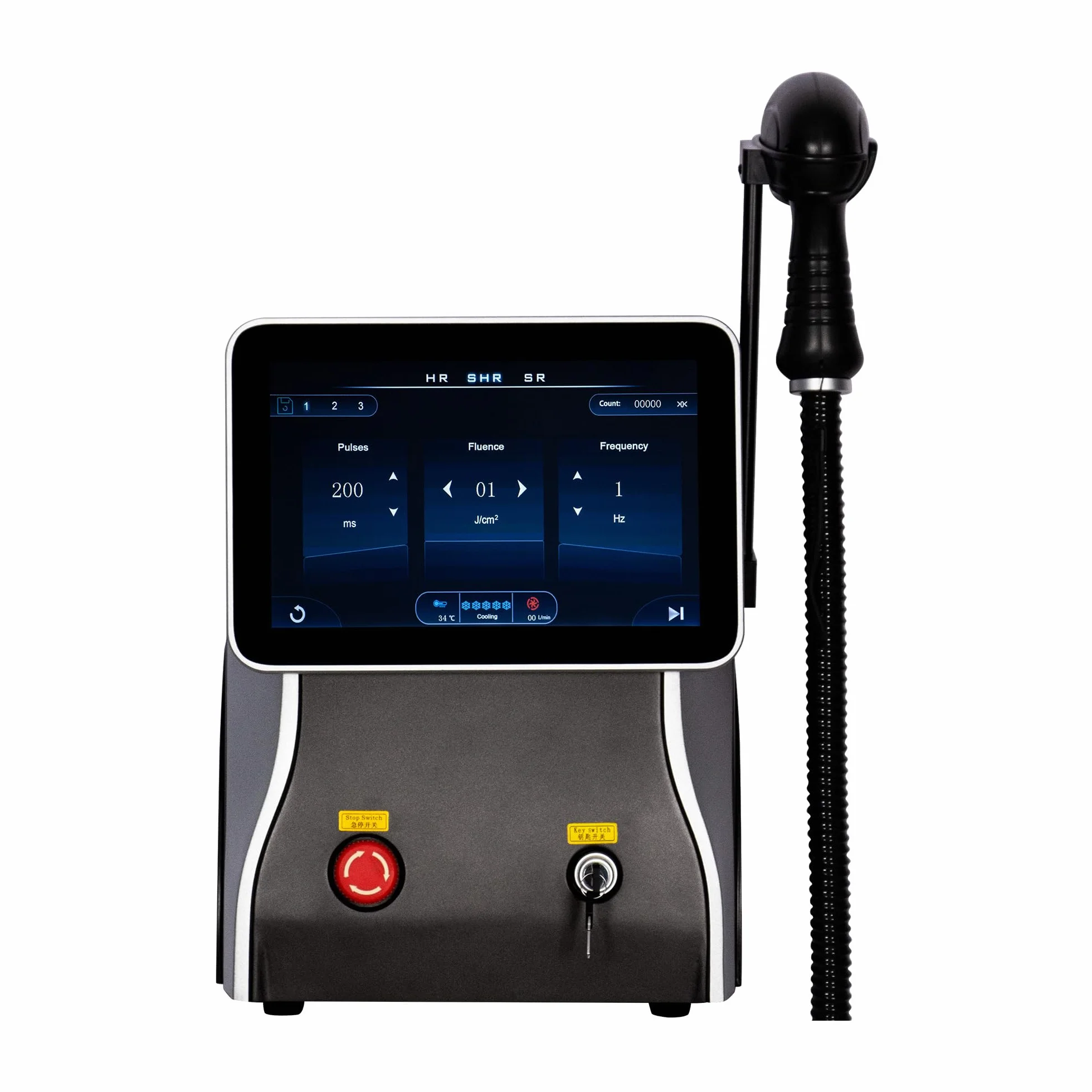 10 Bars, Depilatore Laser a Diodi Indolore 2026, Tecnologia di Raffreddamento Integrata, 3 Lunghezze d'Onda (808nm/755nm/1064nm), Per Viso e Corpo, Ideale per Uso Domestico e Spa