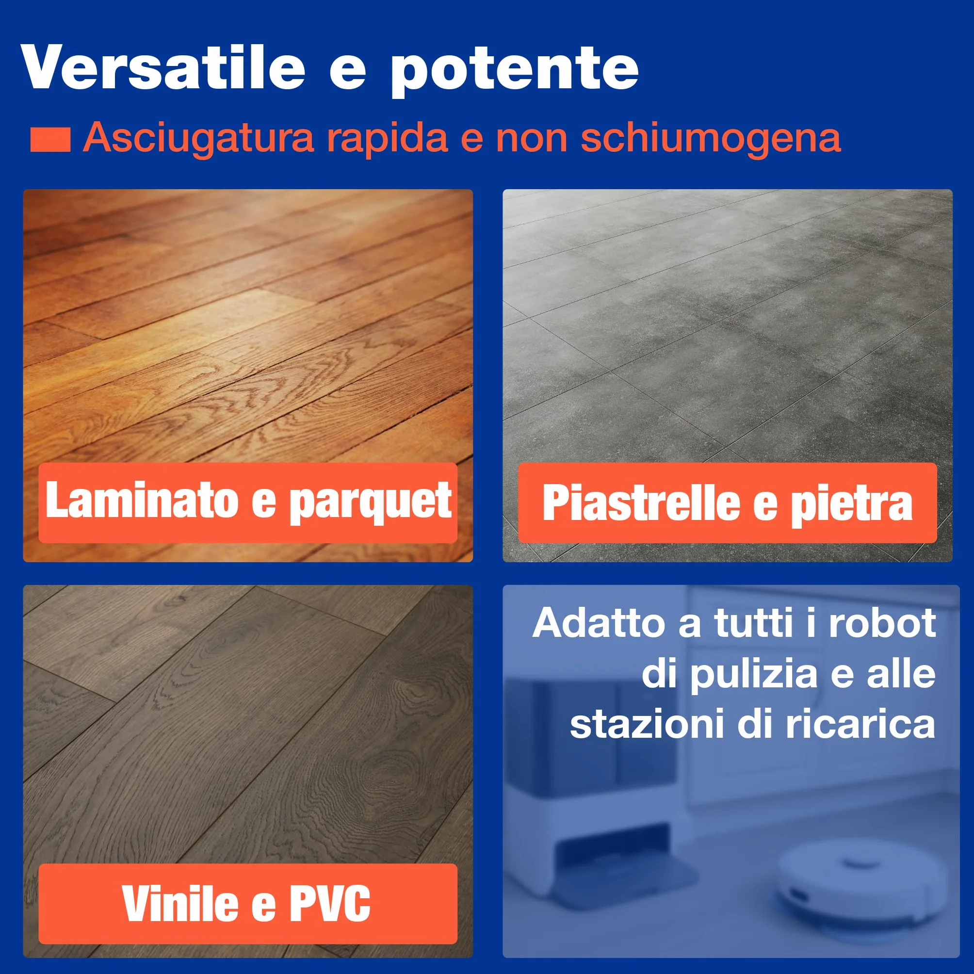 Detergente per pavimenti per Robot Hoover 0,75L + Bicchiere di misurazione