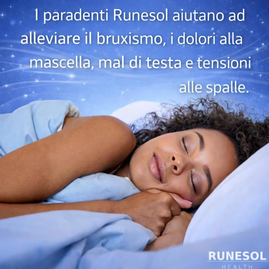 Runesol Bite Bruxismo Notturno Automodellante, 4 x Regolare, Protezione Denti