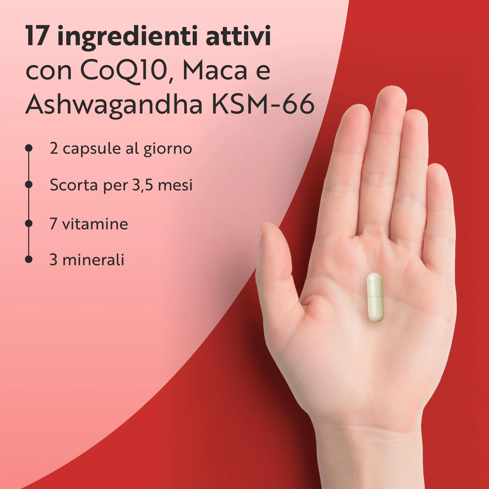 Nutravita Testomax™ 2.0-210 Capsule Vegane - 17 Principi Attivi Tra cui Ashwagandha KSM 66®, CoQ10, Zinco e Radice di Maca - Integratore al Testosterone Uomo - Testosterone Booster Uomo