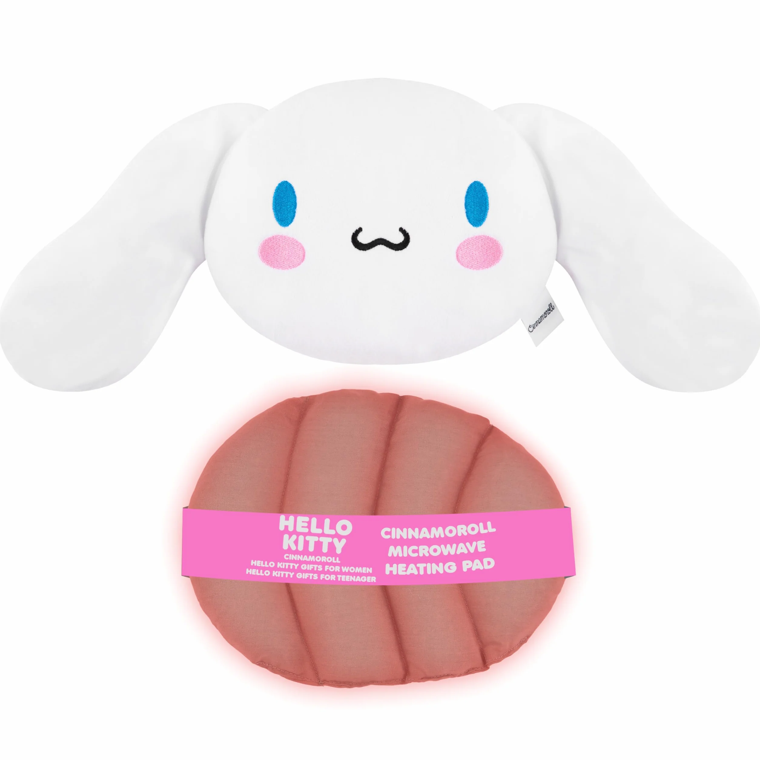 Cinnamoroll Sanrio Riscaldante Microonde, Peluche Termoforo Cervicale e Spalle, Compressa Alleviare Dolori Muscolari e Mestruali Regalo Donna (Bianco Cinnamoroll)