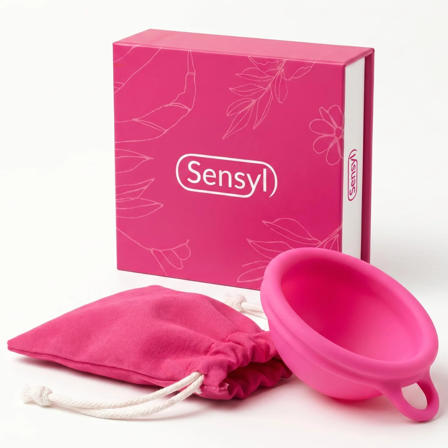 Disco Mestruale SafeLoop™ SENSYL in Silicone Medico – Ultra sottile, fino a 12 ore di protezione anche durante i rapporti – Ipoallergenico, senza BPA, taglie Regular e Small (Small)