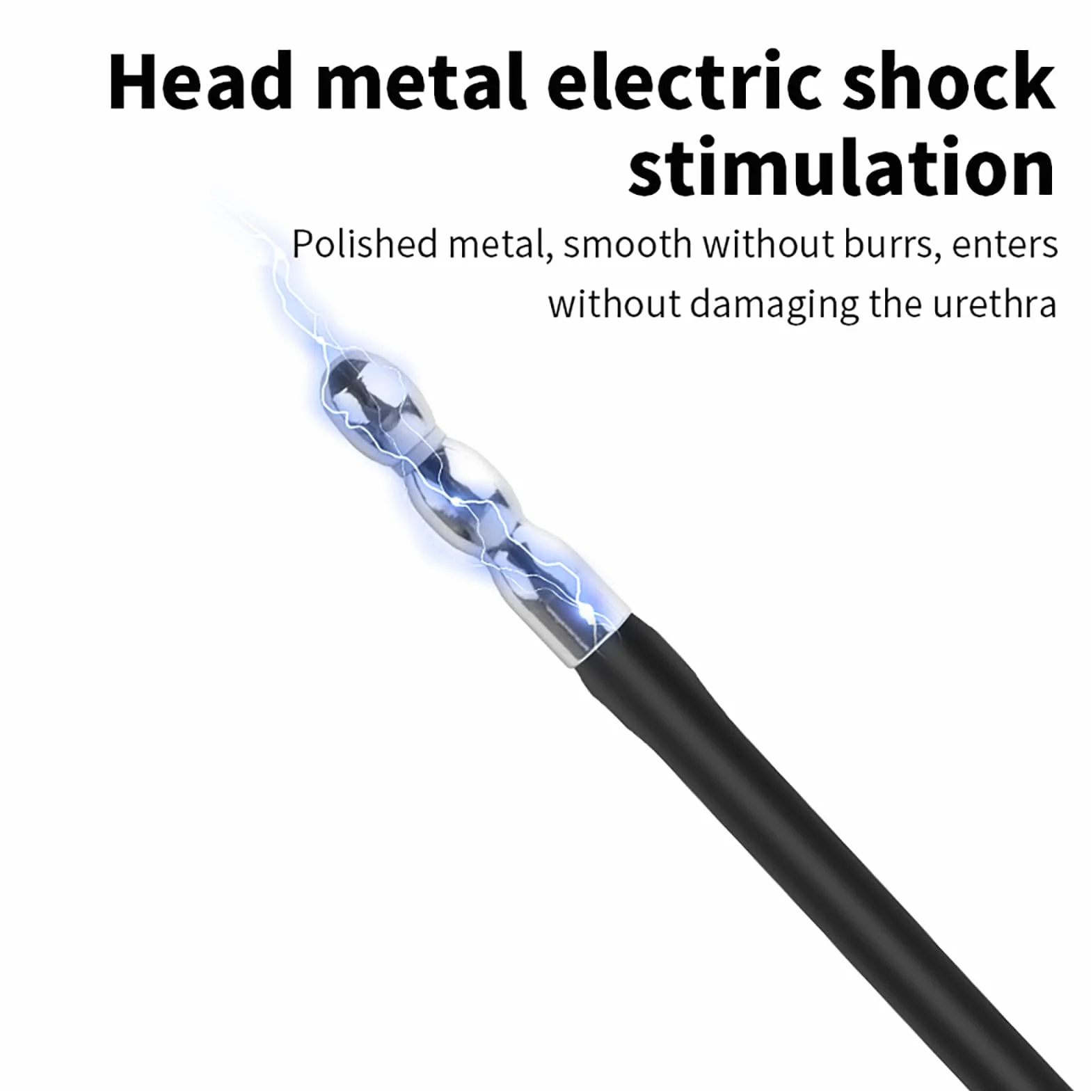 Electro Sex Penis Plug Vibratore Del Pene in Silicone Dilatatori Uretrali Uomo Stimolazione Uretrale Masturbazione Giocattolo Sessuale (L)