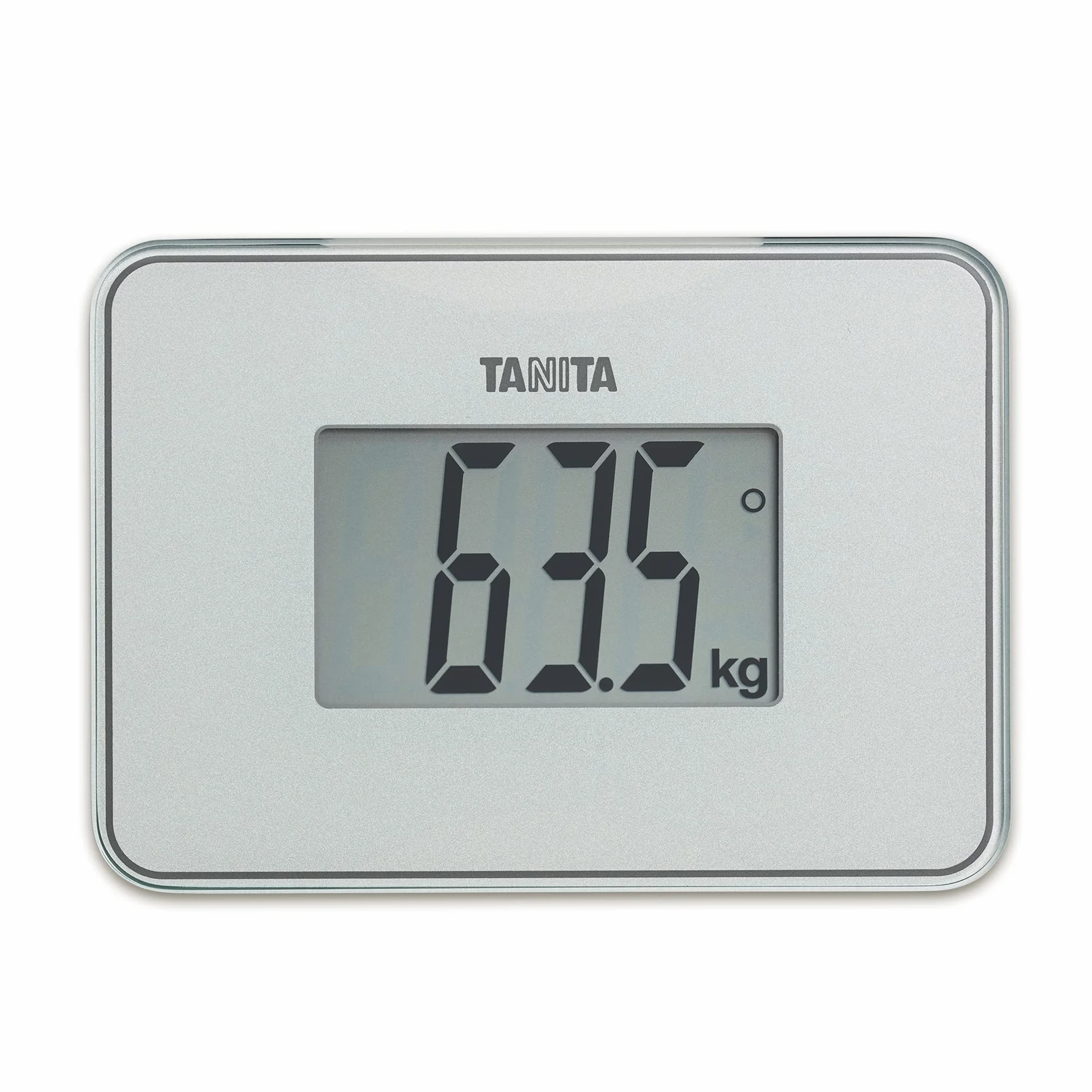TANITA HD-386 La Bilancia da Bagno Digitale più Piccola al Mondo, Facile da Trasportare, Colore Bianco Perla