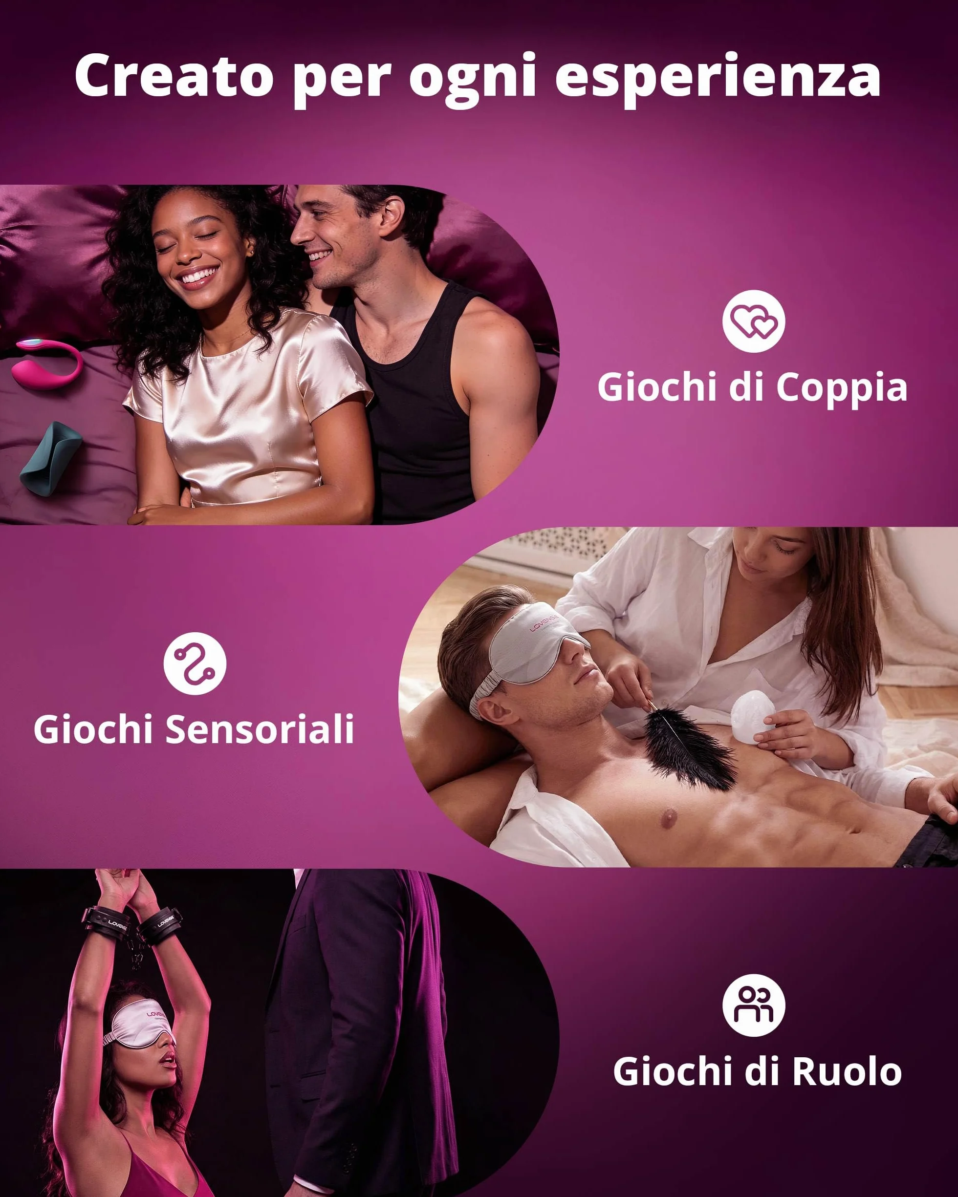 LOVENSE Lover Set Kit BDSM, toys sessuali per coppie, Vibratori Telecomandati via App – Lush 4 Sex Toy Indossabile Punto G, Gush 2 Masturbatore Maschile e Accessori, Regalo Premium per Uomo Donna