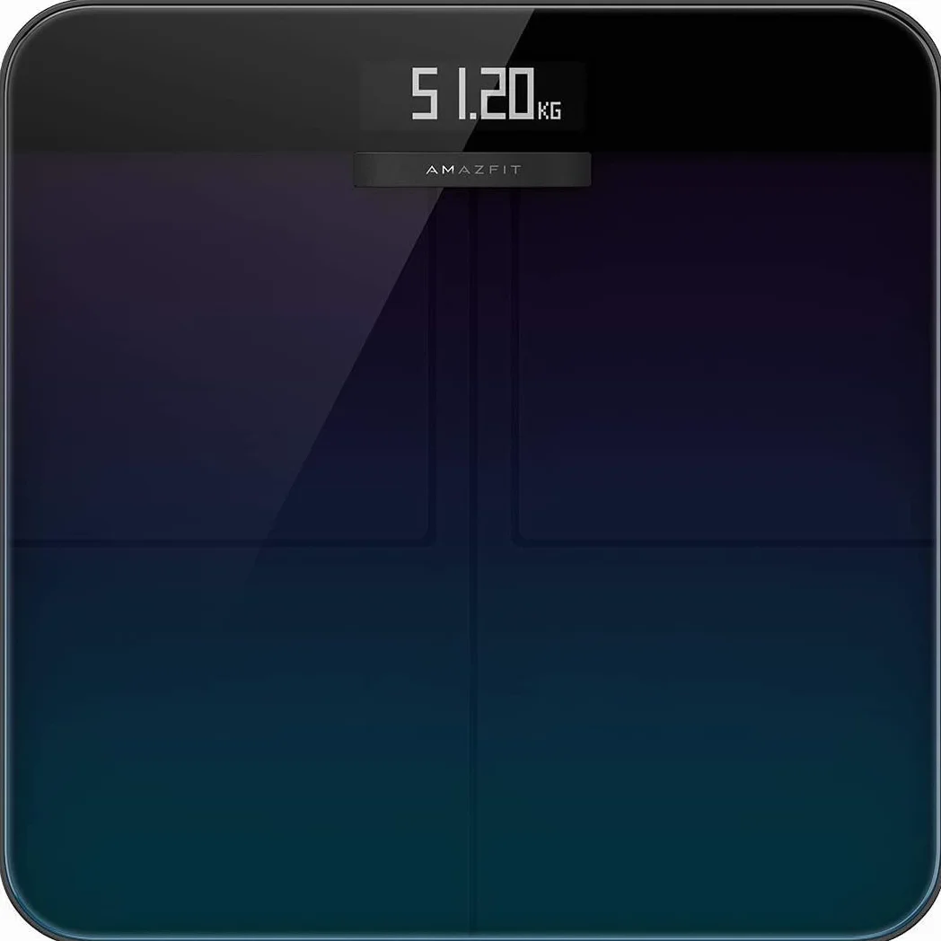 Amazfit Smart Scale Bilancia Pesapersone Impedenziometrica 16 Indici di Misurazione Massa Grassa App iOS Android