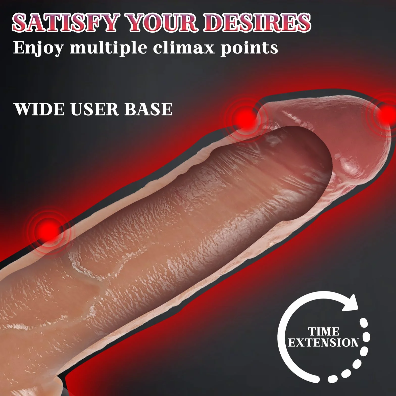 BDSMJOY guaina per pene in silicone liquido, guaine e prolunghe per il pene,ingrandimento del pene, estensore del pene erotico