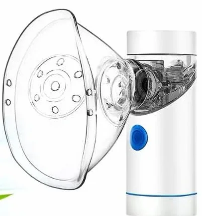 Aerosol Silenzioso, Ricaricabile USB-C Macchina Aerosol per Adulti e Bambini,Con Display Digitale, Aerosol Ultrasuoni Con 2 Maschere e un Boccaglio