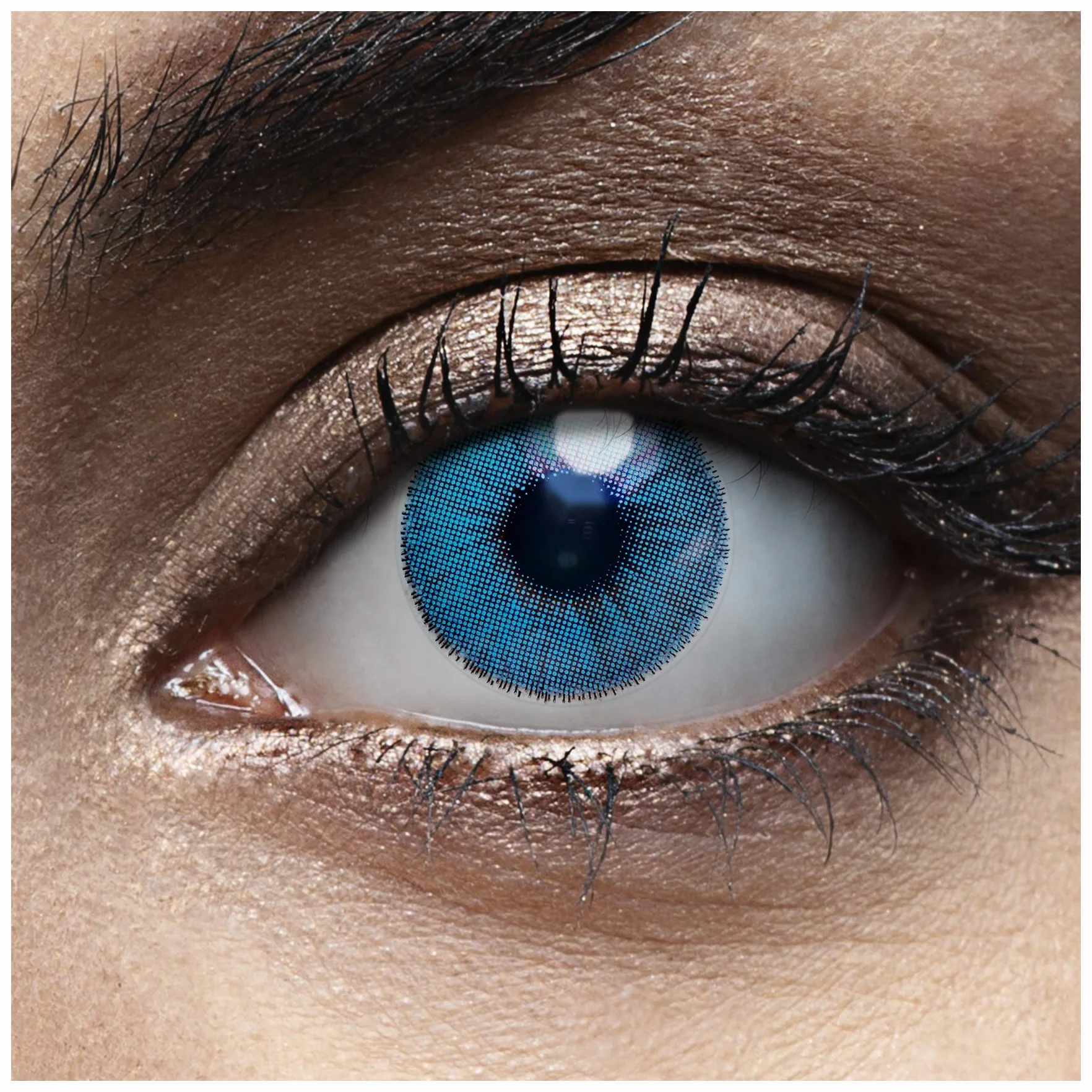 Lenti a Contatto Colorate Blu DUBAI SAPPHIRE DIA 14.0 0.00 diottrie -2 pezzi