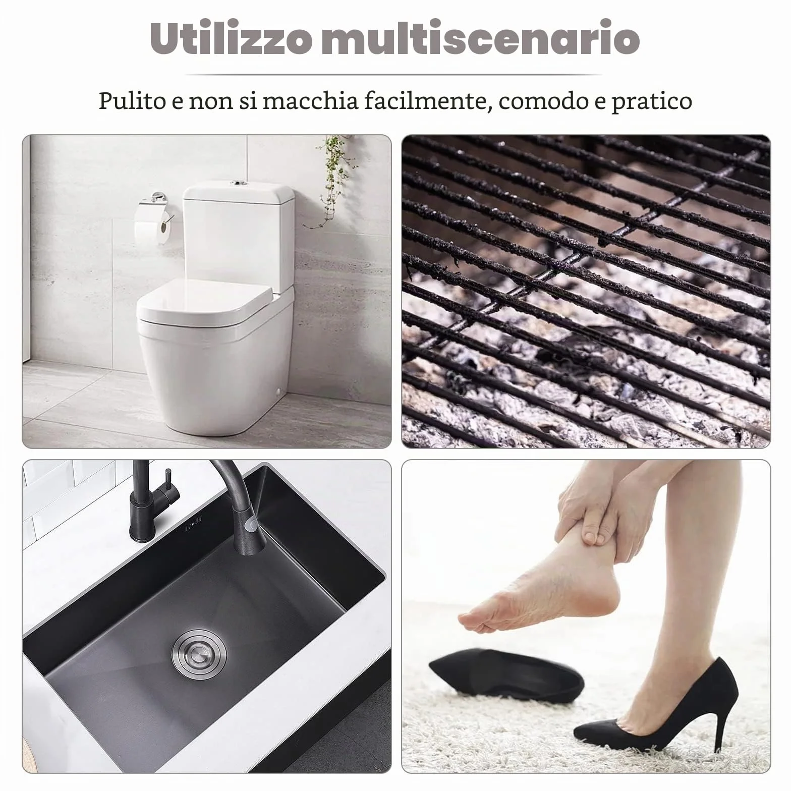 Pietra Pomice per Pulizia WC 4 Pezzi Detergente per Cucina Forno Piastrelle