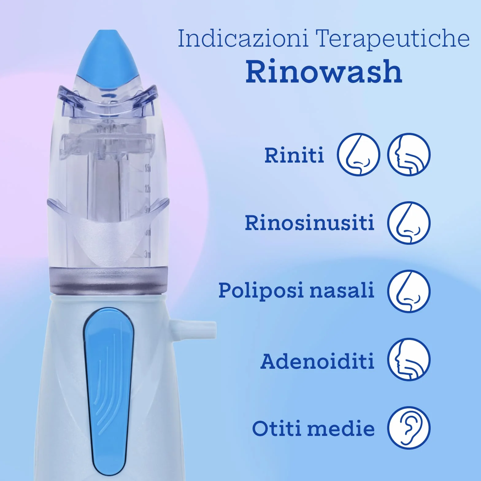 Air Liquide Healthcare NEBULA Sistema Completo per Aerosolterapia Adulti e Bambini con RINOWASH, SPACER e Maschera Pediatrica