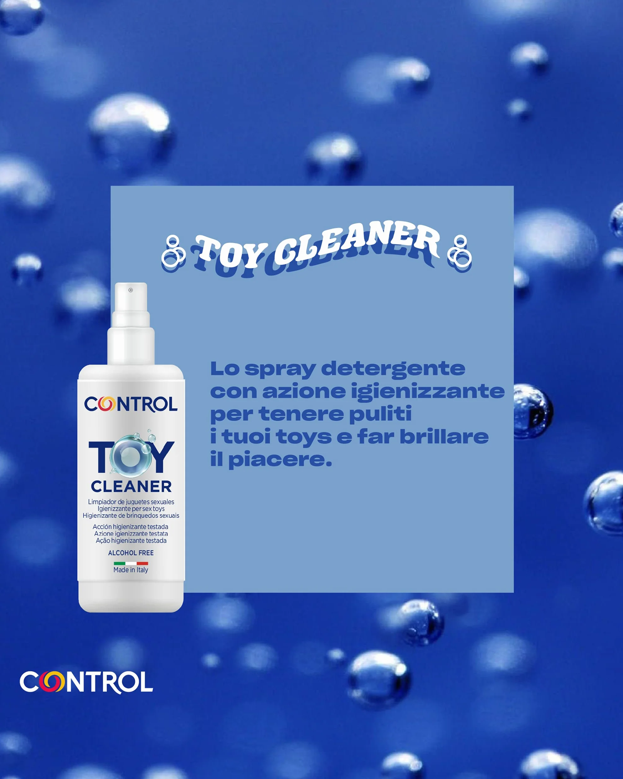 Control Detergente Igienizzante per Sex Toys Toy Cleaner 50ml Made in Italy