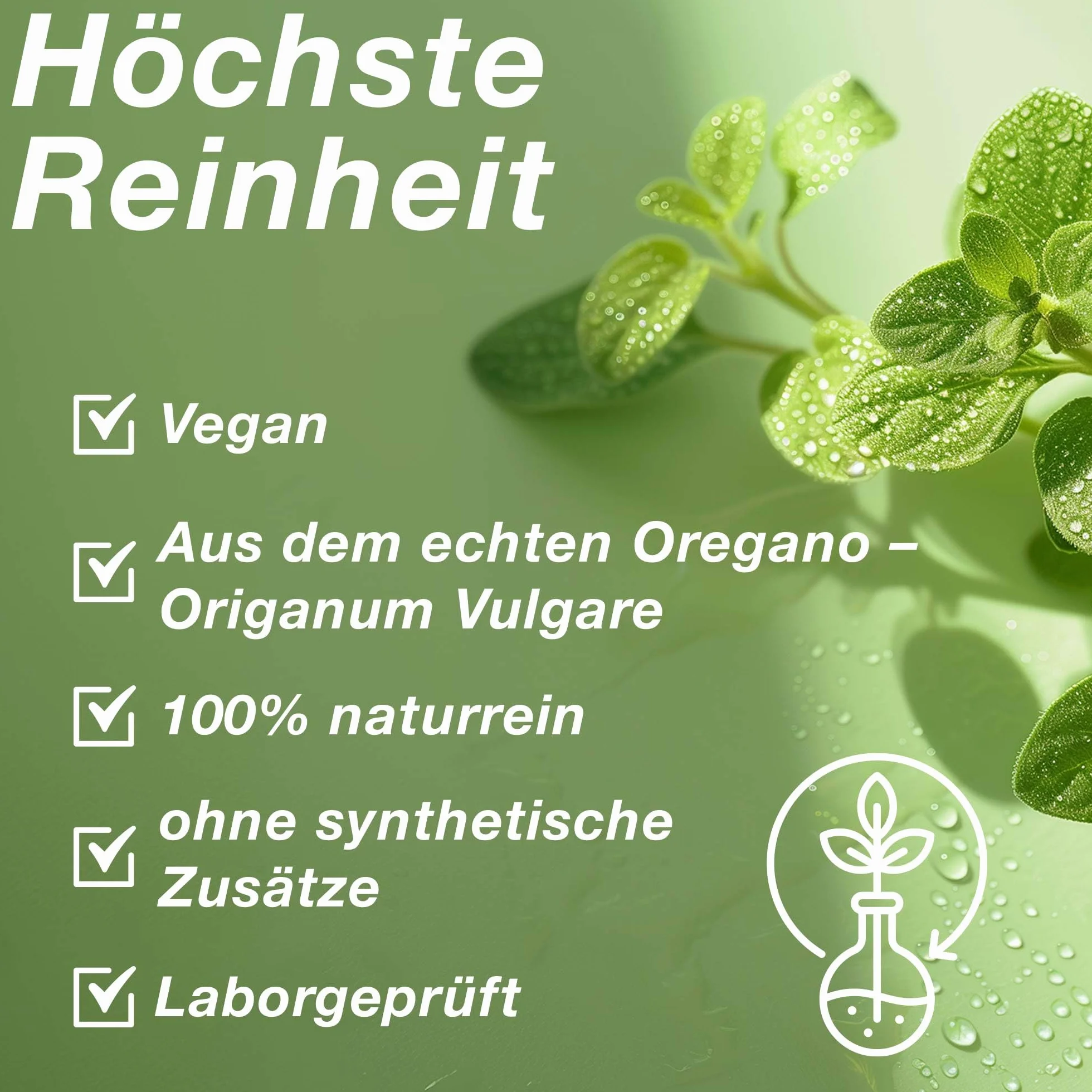 Olio di origano biologico 80% carvacrolo, Origanum Vulgare, 30 ml