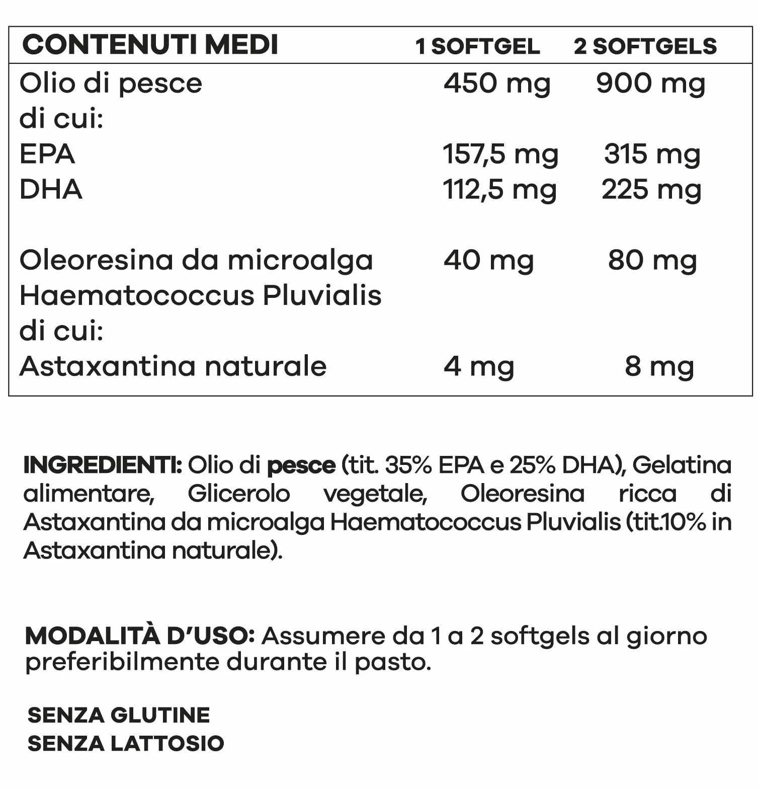 PharmaPower Astaxantina 8 mg Integratore Antiossidante Omega 3 60 Softgels