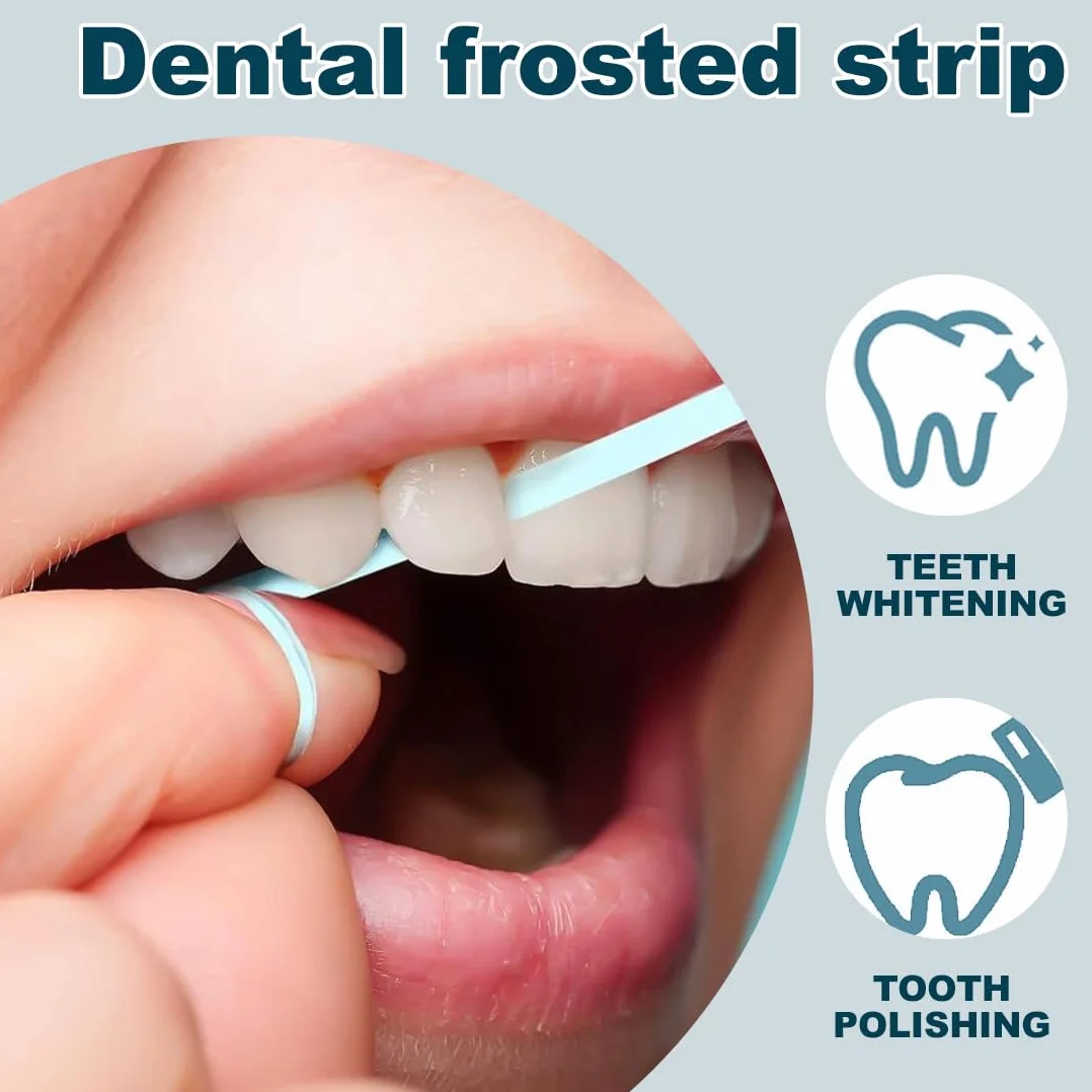 1 Scatola Carta Vetrata Dentale, Strisce Abrasive Interdentali, Carta Abrasiva Dentale Per Fessure, Strisce Per Lucidare I Denti Portatili, Lucidatura Dei Denti, Rimozione Del Tartaro