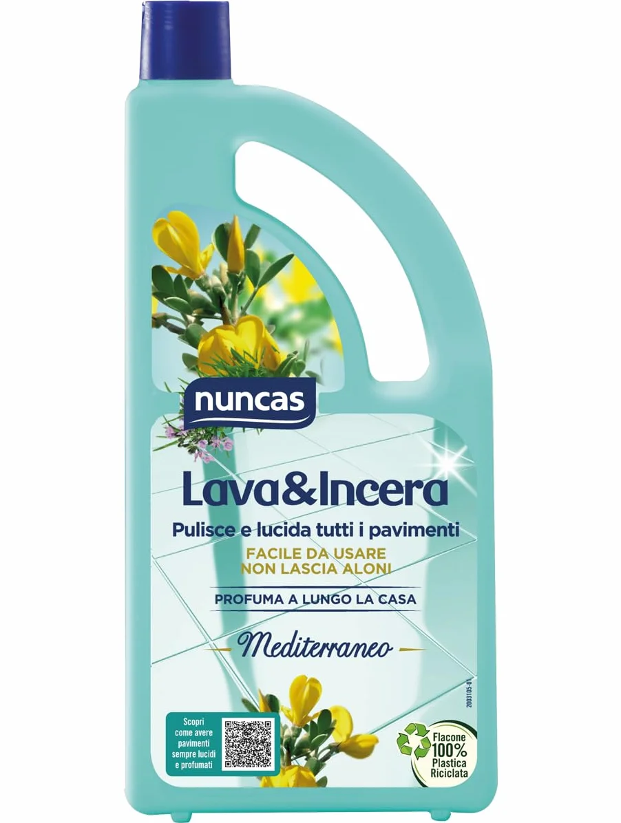 Nuncas Lava & Incera Detergente Pavimenti Mediterraneo 1000ml