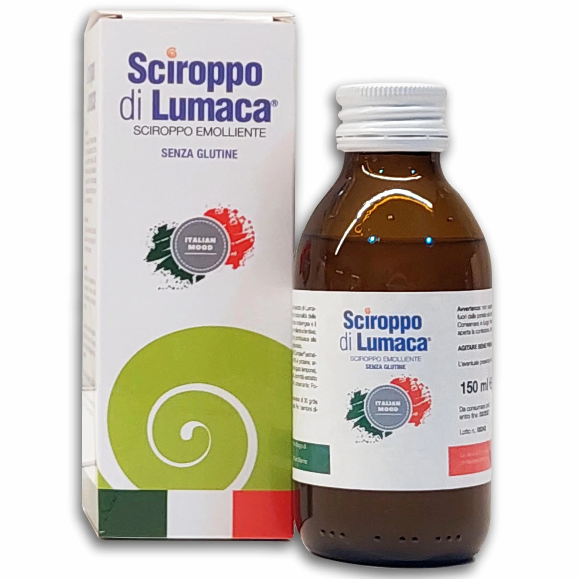 Italian Mood - Sciroppo di Lumaca 150 ml, Integratore Alimentare con Estratto di Lumaca e Grindelia per le Vie Respiratorie, con Vitamina C