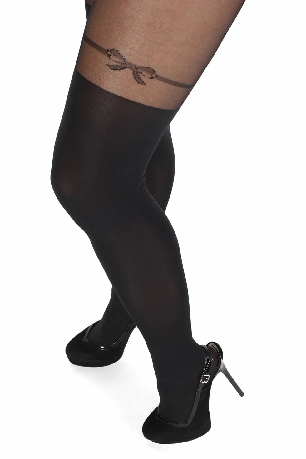 Collant Sexy Ouvert sopra il ginocchio con cavallo aperto Cutout