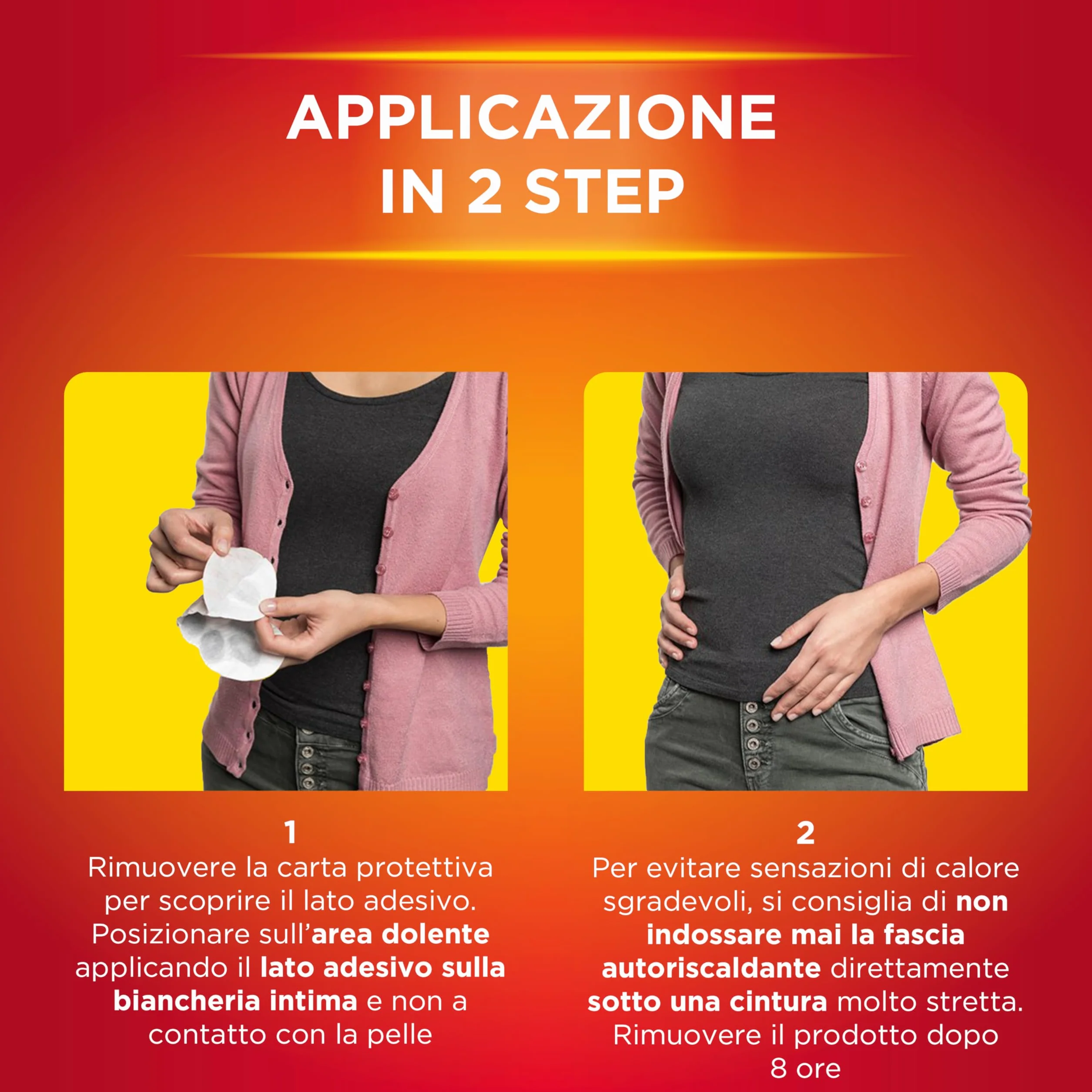 ThermaCare Fasce Autoriscaldanti Calore Terapeutico Dolori Mestruali 8 Ore 3 Fasce