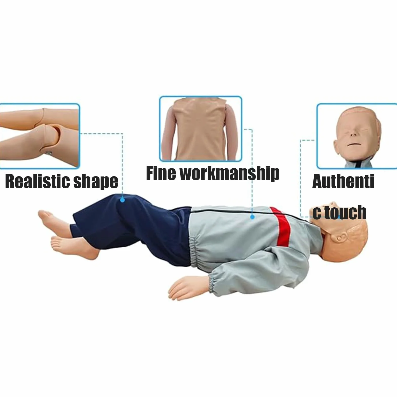 Manichino per bambini rianimazione cardiopolmonare addestramento ostruzione vie aeree