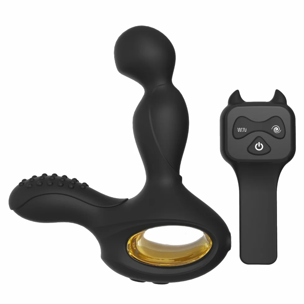 GOLIATE NyX Pro2 Massaggiatore Prostatico telecomandato Vibrante per Uomo - Vibromassaggiatore sex toys Maschile Stimolatore della Prostata, Punto P, Piacere Anale, Perineo: 10 Modi, Ricaricabile