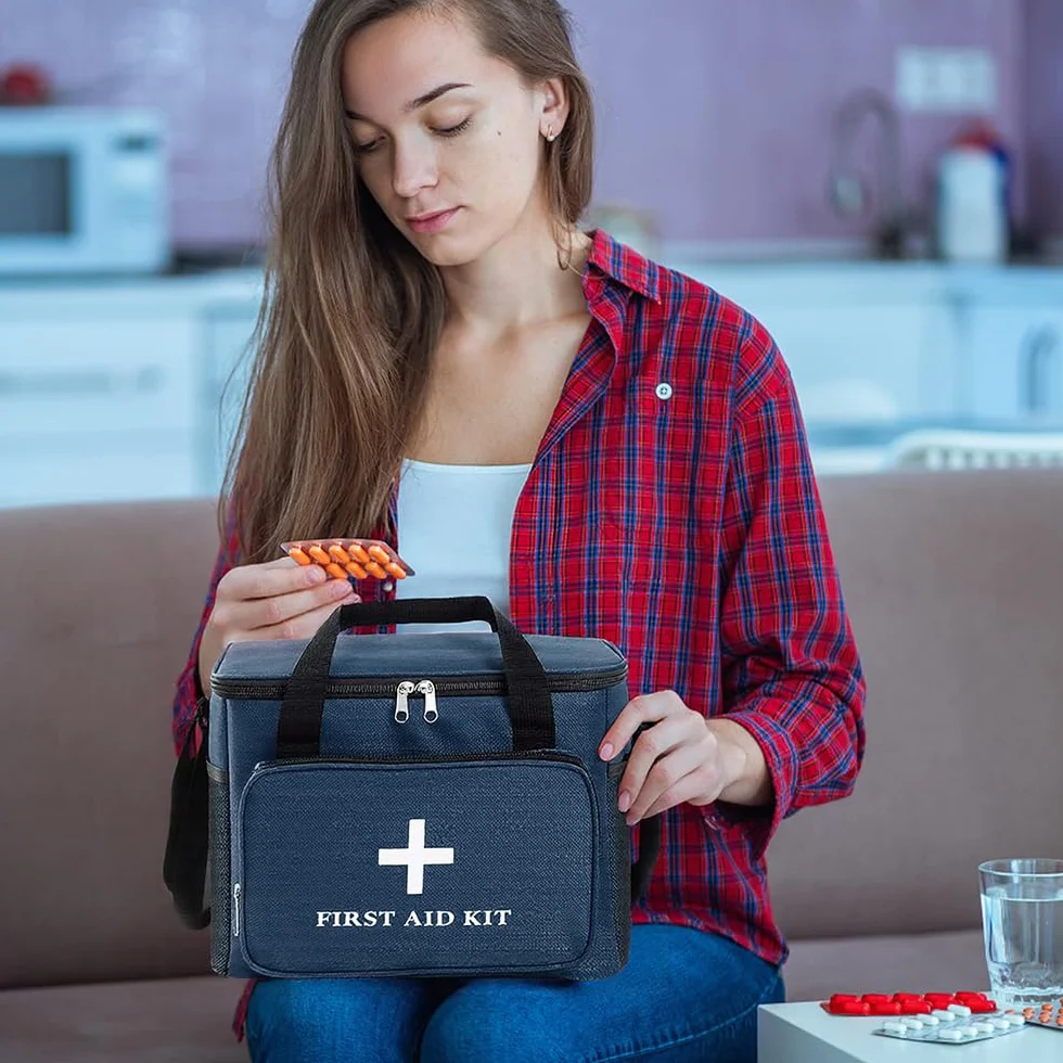 Porta Medicine da Viaggio 14L Kit Pronto Soccorso XXL Cassetta Vuota Impermeabile