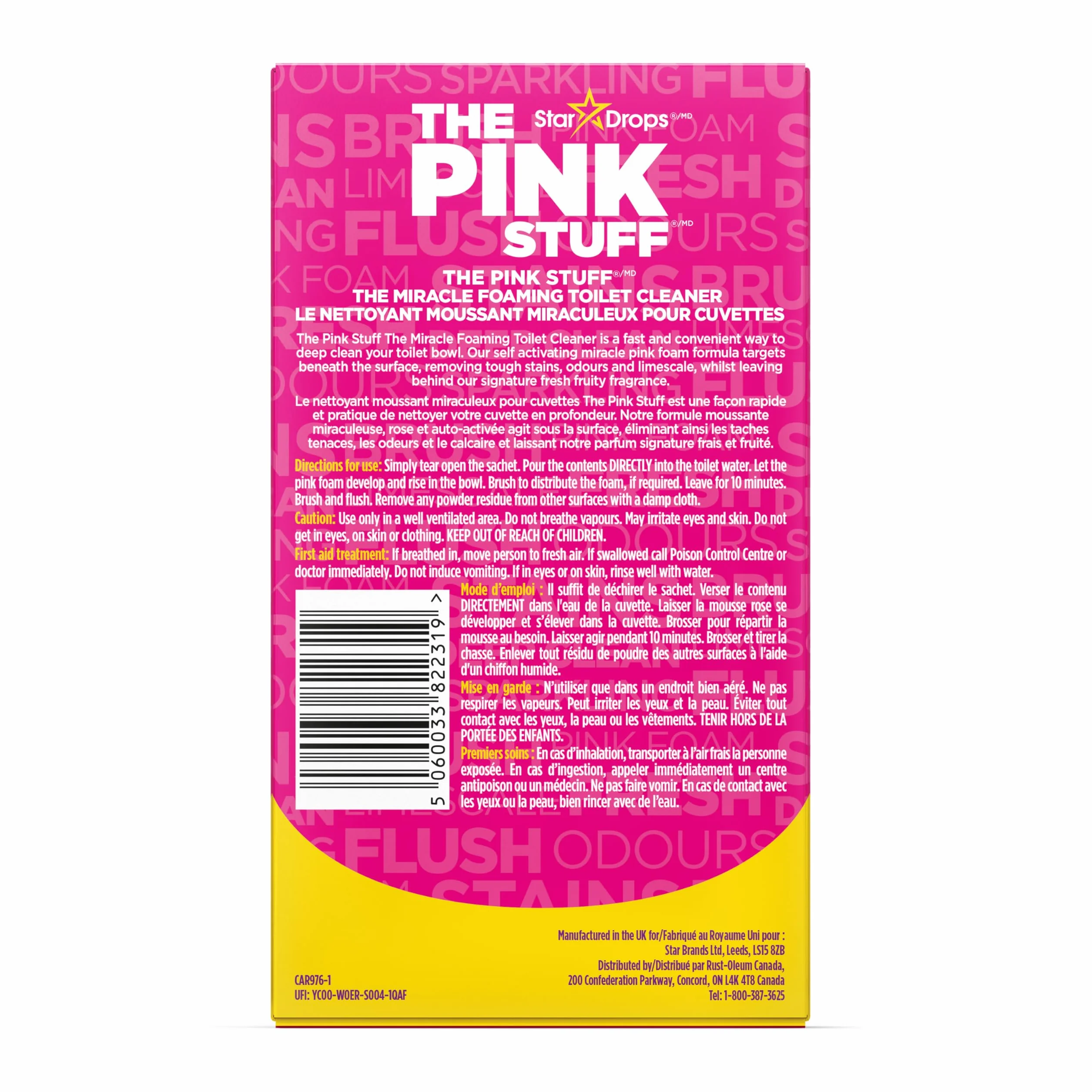 Stardrops The Pink Stuff Detergente WC Schiuma Rosa 200g