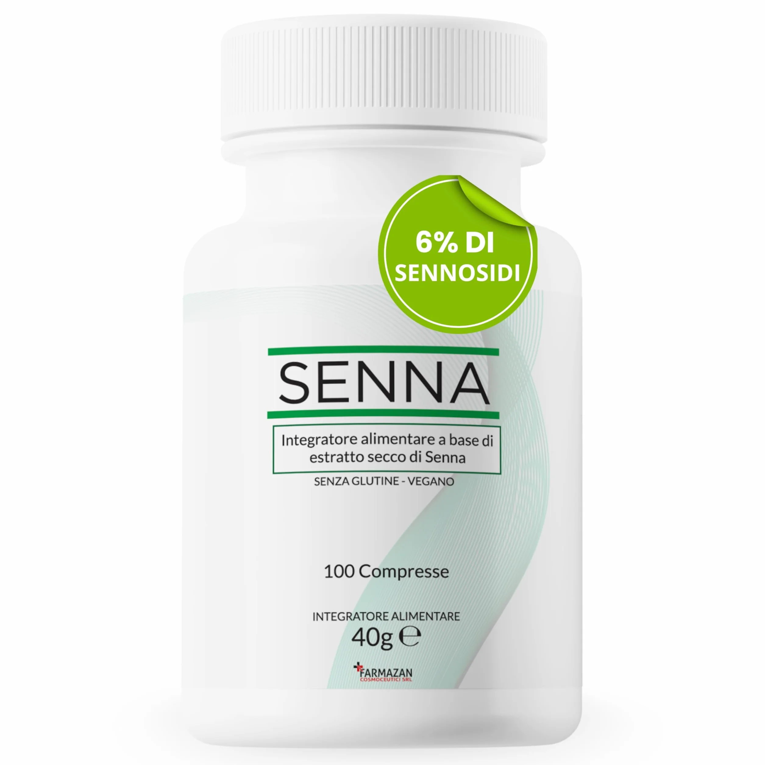 Farmazan Senna 100 Compresse 200mg Integratore Alimentare Regolarità Intestinale Senza Glutine