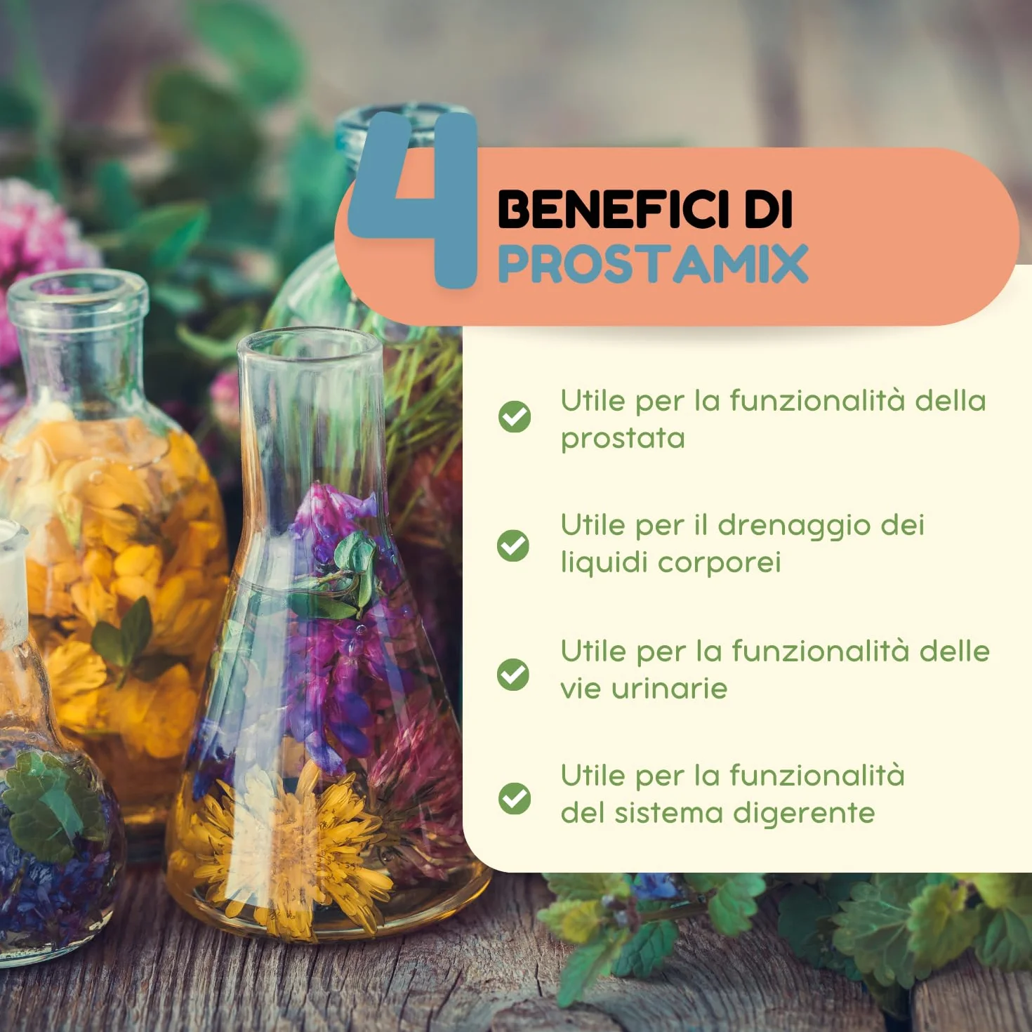 ProstaMix Integratore Prostata Uomo con Serenoa Repens, Pygeum Africanum, Ortica, Epilobio 100 ml
