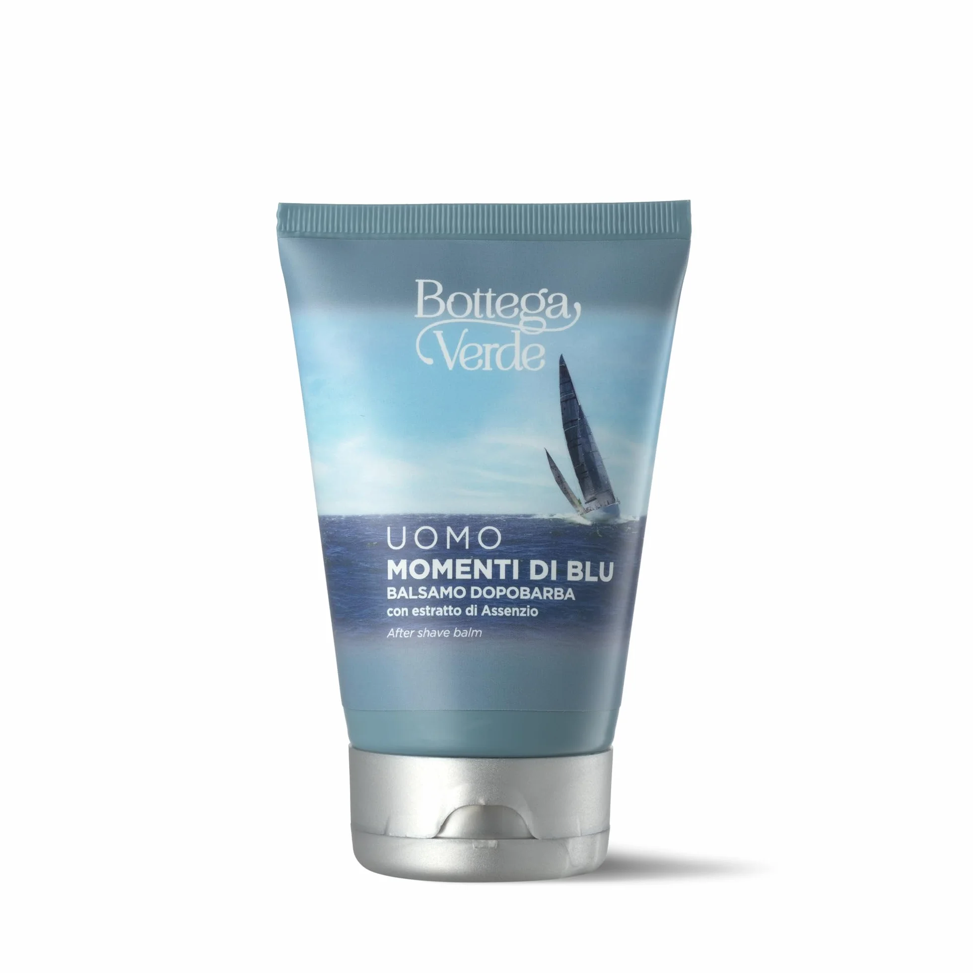 Bottega Verde - Balsamo Dopobarba, Momenti di Blu, 75 ml, Tonifica e Ammorbisce la Pelle, con Estratto di Assenzio
