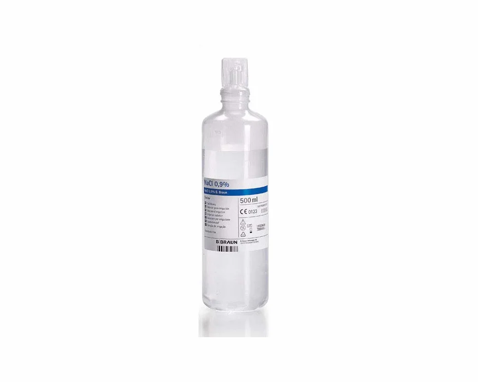 FLACONE DI SOLUZIONE FISIOLOGICA 500 ML - 388ONFARMA - Reintegro Cassetta del pronto soccorso Fai da Te - Aggiorna in totale autonomia la tua cassetta medica.