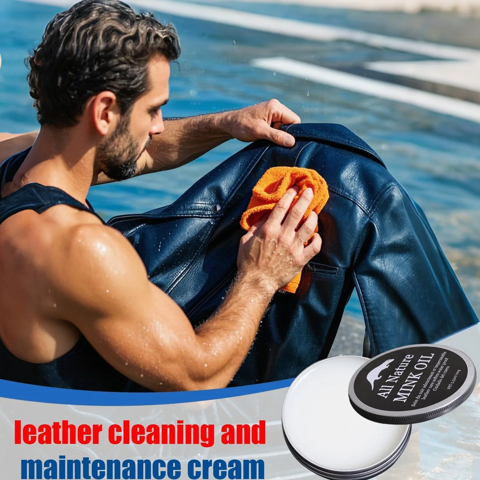 Crema Per Cuoio Rigenerante 100g - Manutenzione Cuoio per Scarpe, Borse e Pelle