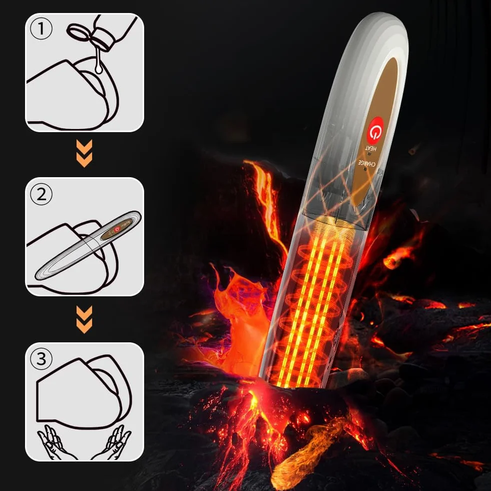 Roluck Sex Toy Riscaldatore, Bastone USB, Riscaldatore per Masturbatore Uomo a Temperatura Costante di 46°C, Riscaldatore Wireless per Asta Riscaldate, Gadget per Preriscaldare i Sexytoysys Uomo