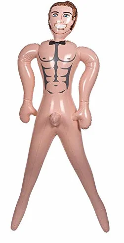 KOSxBO® Signor FiDiFi Bambola di gomma con piccolo pene ca. 155 cm JGA Sexy Man Erotica Bambola dell'amore con membro, capelli, muscoli