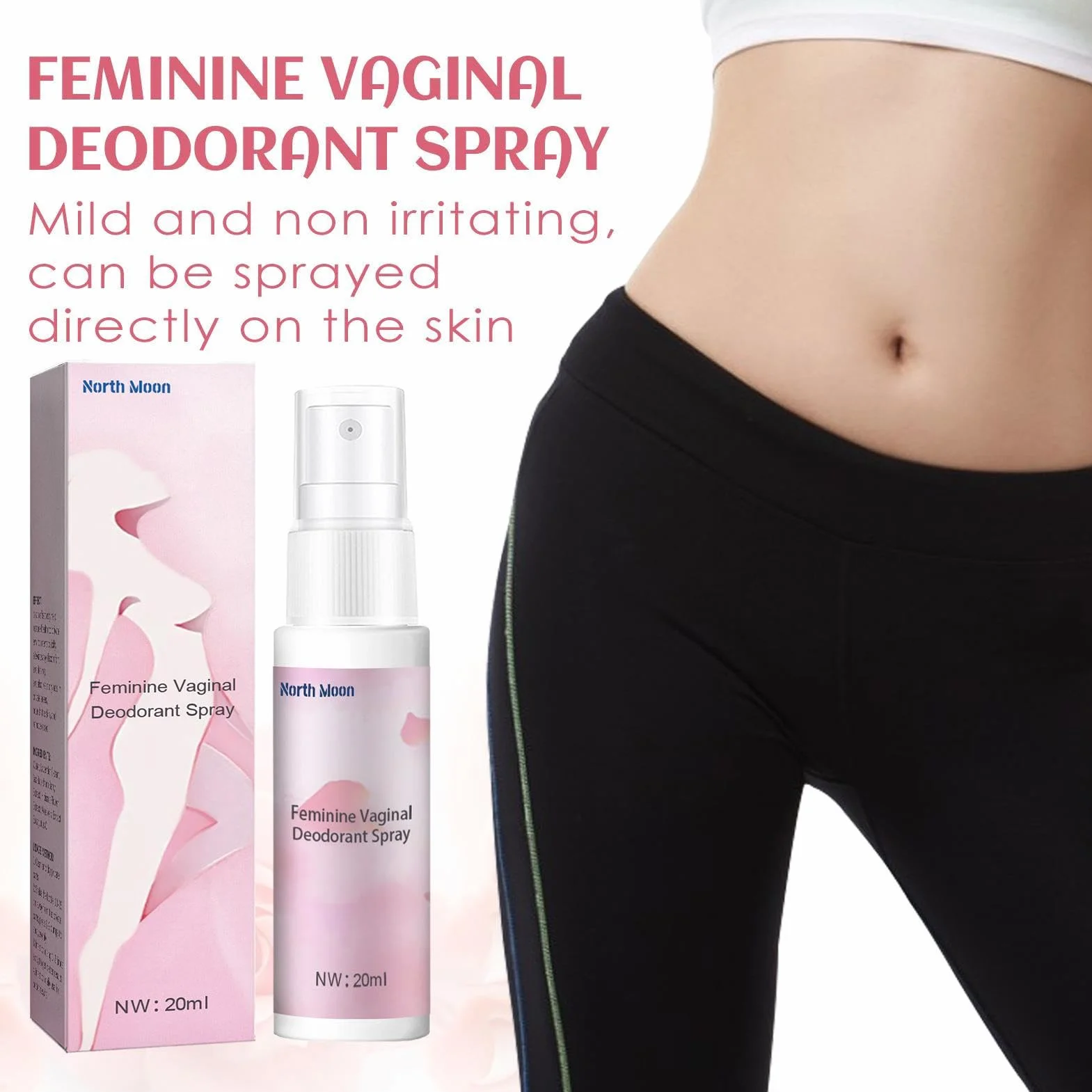 Spray da donna, 20 ml, per uso, per donne, per prodotti per l'igiene delle donne, spray per la cura vaginale, spray da donna per la protezione dagli odori
