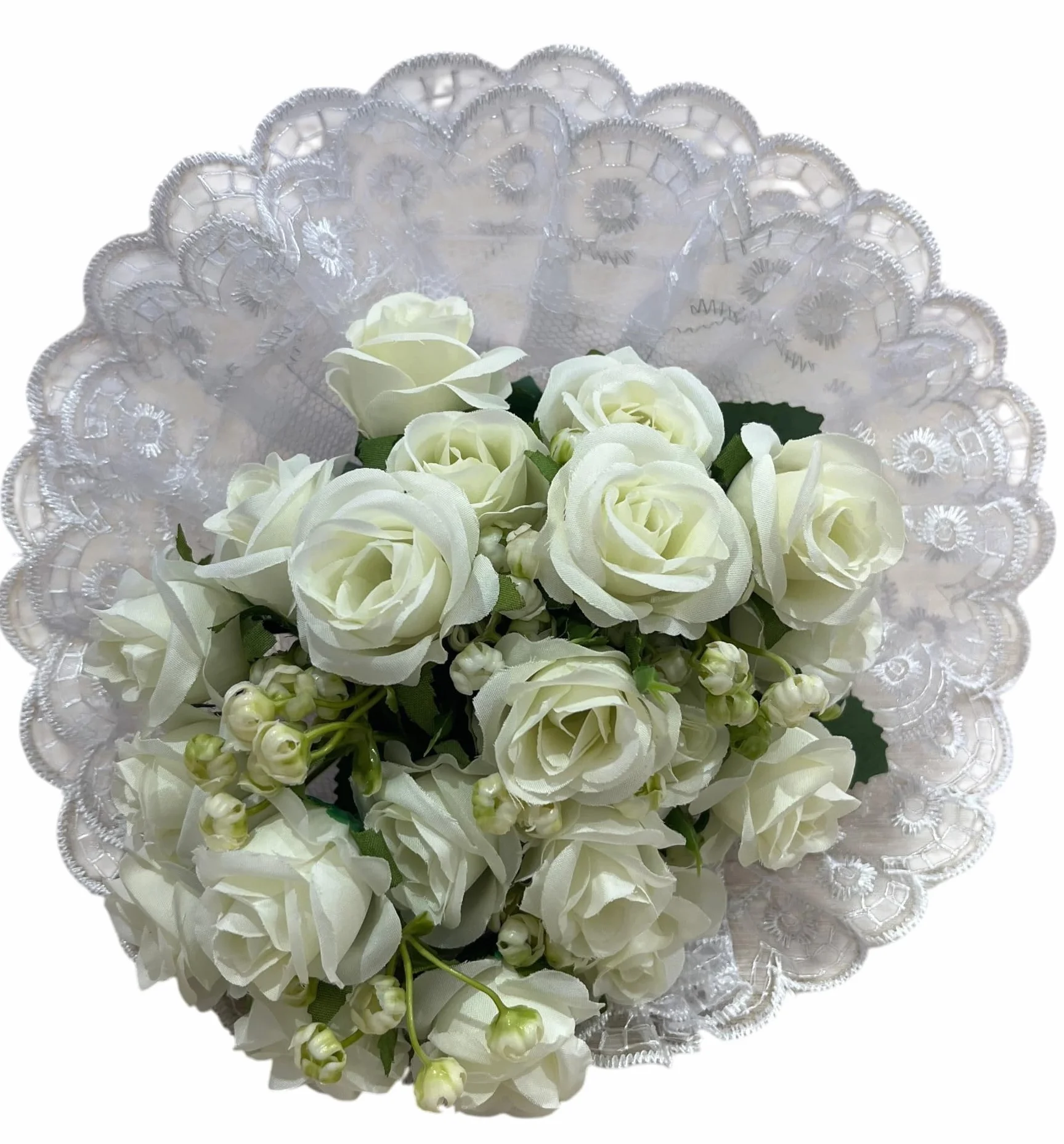 Addio al Nubilato Bouquet di Rose Bianche, Mazzo di Fiori Gadget Addio al Nubilato per la Futura Sposa, Giochi Divertenti