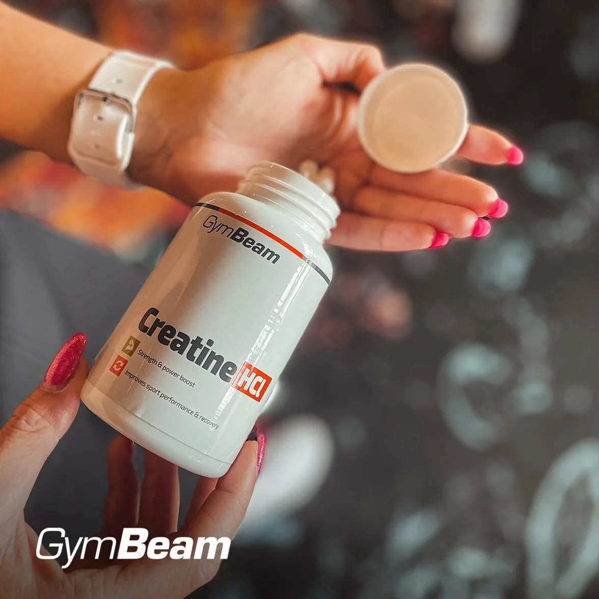 GymBeam Creatina Capsule HCL, Creatina Cloridrato, Eccellente Praticitá, Aumenta Le Prestazioni Fisiche, Adatta per Atleti di Forza e Resistenza, Migliora Prestazioni Sportive, Formato in Capsula