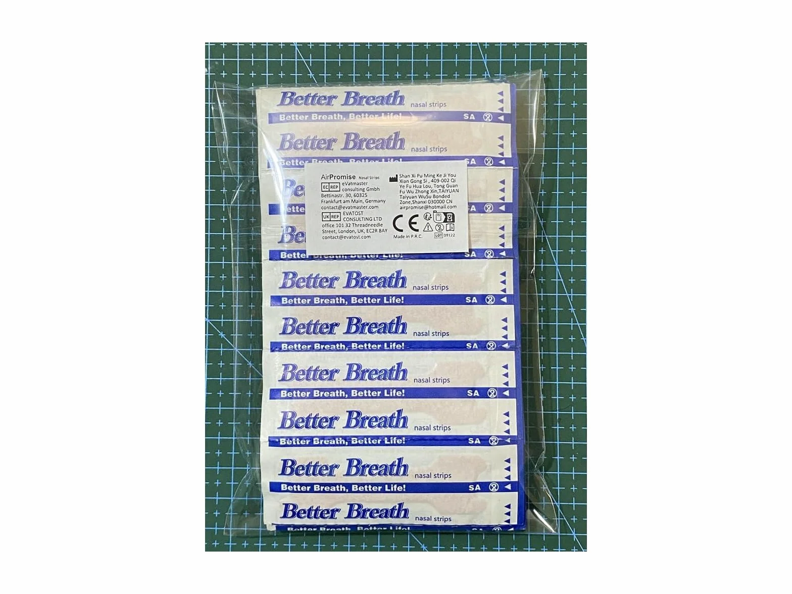 Cerotti Nasali Better Breath per Respirazione Facile, Colore Pelle, Taglia L, 100 Pezzi