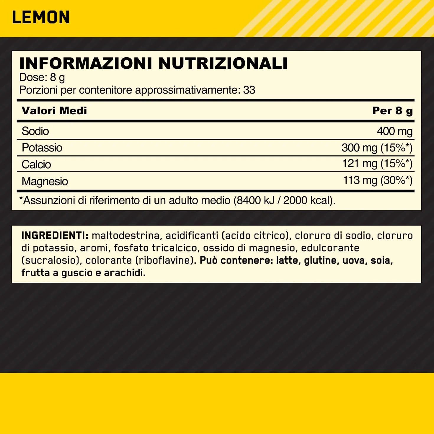 Optimum Nutrition Electrolyte Powder, Integratore di Elettroliti in Polvere, Gusto Limone, 264 g, 33 Porzioni