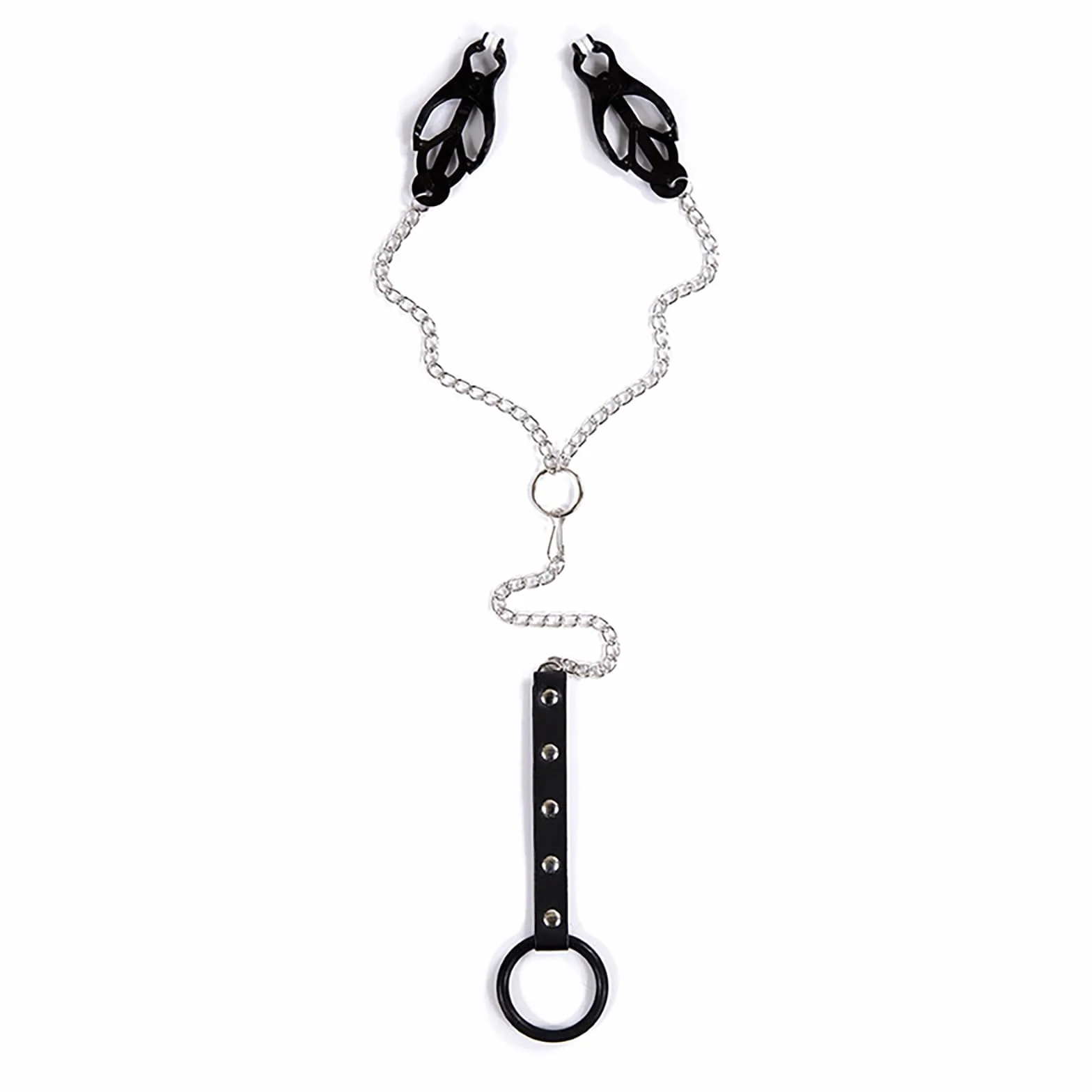 Pinze Capezzoli Uomo Con Catena E Anello Pene – Giochi Capezzoli Regolabili in Metallo Accessori Bdsm Per Coppie