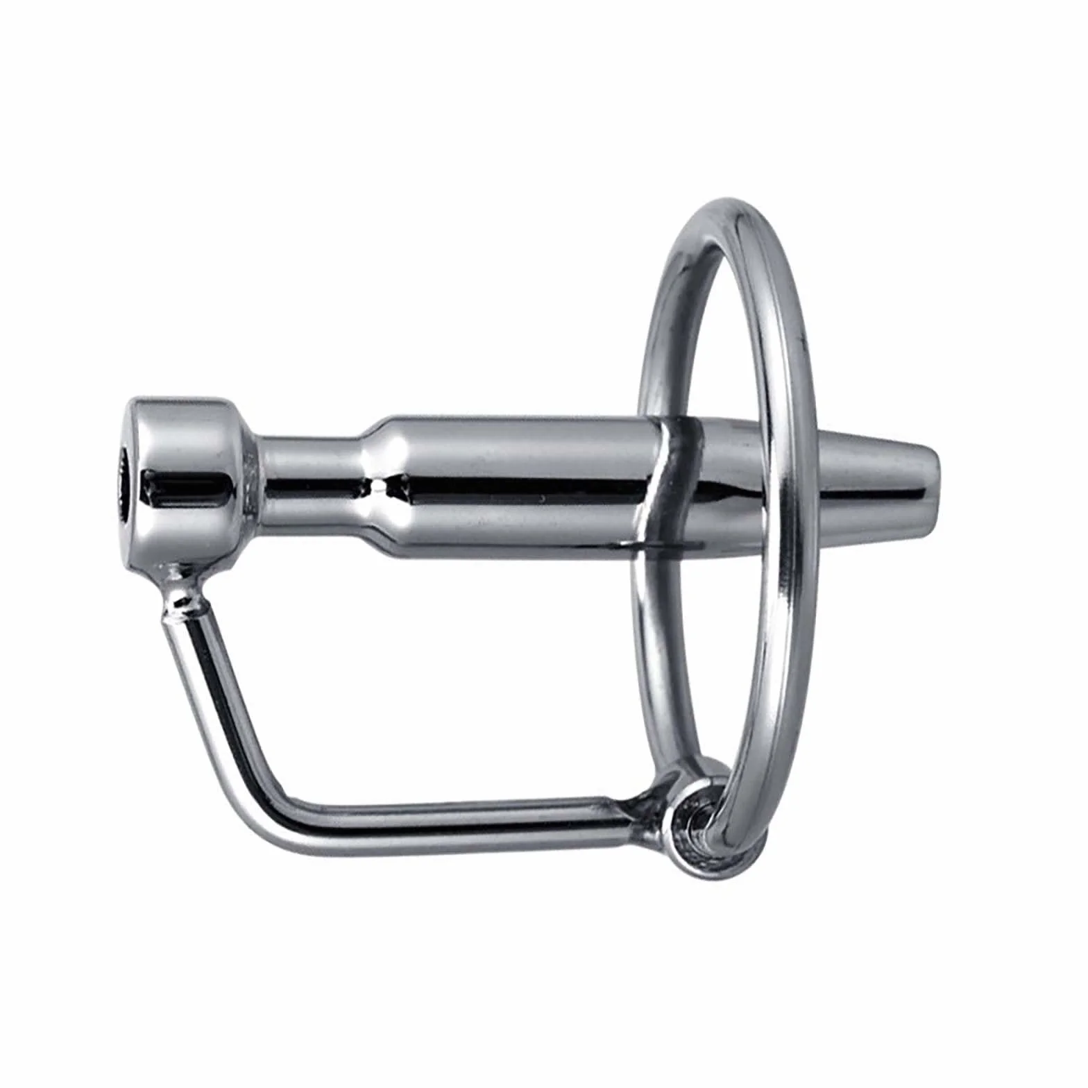 Sonda in acciaio inossidabile cava con anello in 2 misure, speciale elastico maschile per facilitare la minzione, set di allenamento speciale -D63IT
