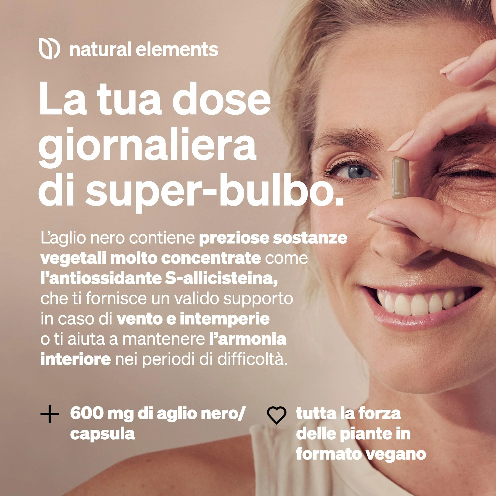Aglio Nero – 45 capsule da 600 mg ciascuna – miracoloso bulbo con S-allicisteina – naturale, vegano, ad alto dosaggio – prodotto e testato in laboratorio in Germania