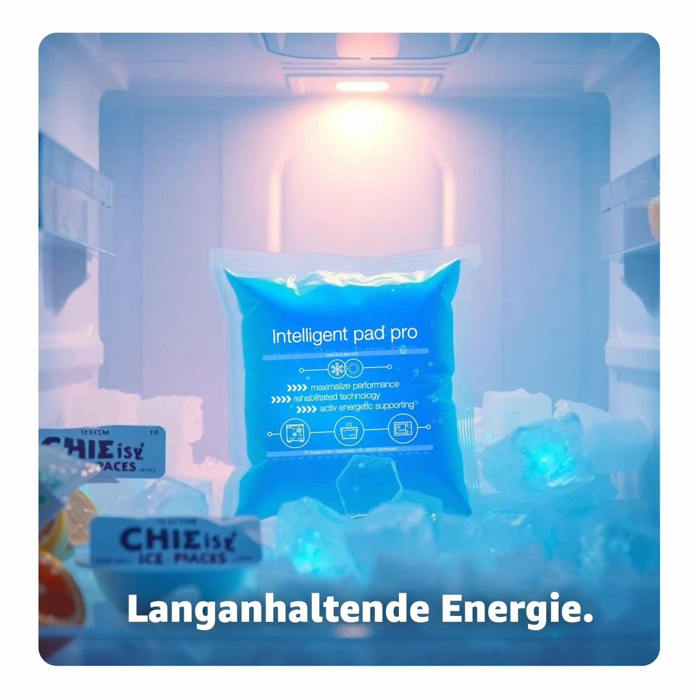 3 x cuscinetti refrigeranti blu – Made in Germany – nelle dimensioni 15 x 15 cm – Cool Pads – Pastiglie refrigeranti – Cuscino termico – Compressi freddi e compresse calde