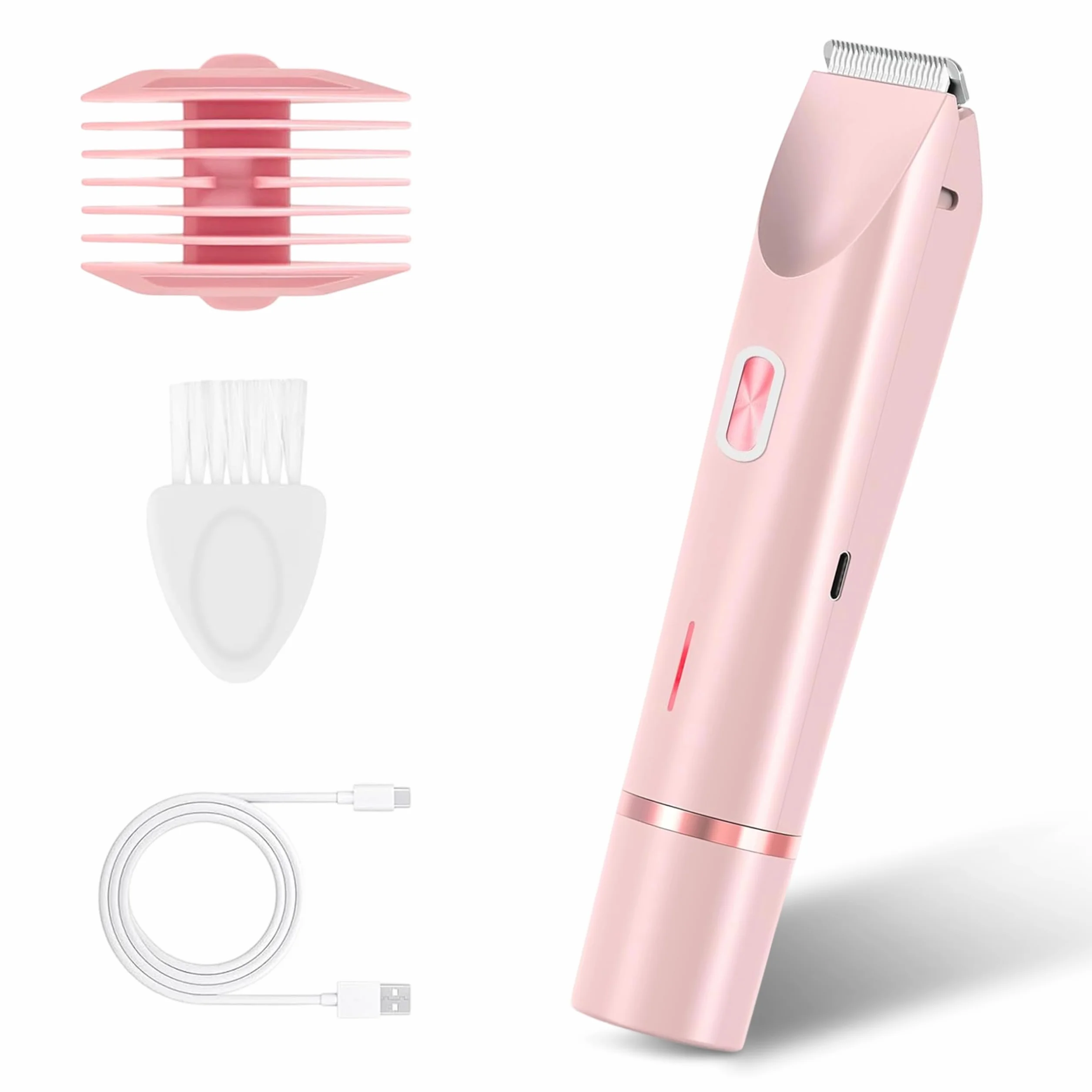 Rasoio Elettrico Donna 2 in 1, Depilatore Elettrico Donna per Rasoio Parti Intime,Rasoio Elettrico Corpo IPX7 Impermeabile,Rasoio Elettrico a Doppia Testa per Donna per Corpo Ascelle Gambe Bikini