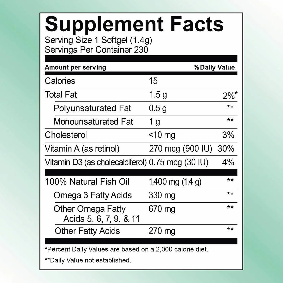 Kirkland Wild Alaskan Fish Oil 1,400 mg 230 Softgels